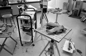 Studio of Allan Houser, Apache sculptor.