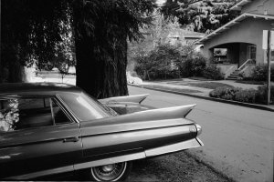 Classic car with fins, Sarasota Florida