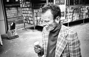 Carnival worker with an ice cream cone. Paris, France