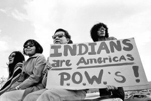 Native American Indian protest march. Gallup New Mexico.