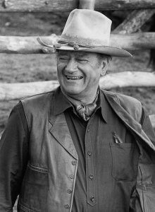 John Wayne Actor. - While filming “The Cowboys” near Santa Fe, New Mexico.