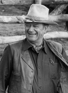 John Wayne Actor. - While filming “The Cowboys” near Santa Fe, New Mexico.
