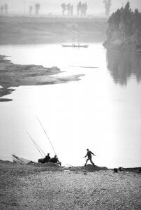 Boats and fishermen, China 1984
