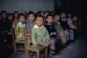 School children. China 1984.