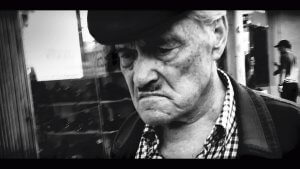 Black and white street portrait. Rua de Santa Catarina - Porto Portugal No.16