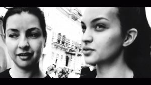 Black and white street portrait. Rua de Santa Catarina - Porto Portugal No.21